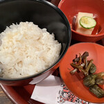 Youshuuji - 麦ご飯、香の物