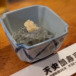 天史朗鮨 - お通し　生シラス