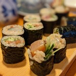 天史朗鮨 - 細巻き（ひもきゅう、塩辛巻き）