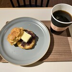 Nof coffee - ビスケットサンド あんバターとドリップコーヒー nofブレンド（ライト）