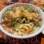 Nora Bo- - 肉おろしぶっかけうどん 890円
                        （ + 肉増し 300円 + 海老ちくわ天 170円）
                        うどんアップ