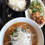 嵐丸 - 担々麺の唐揚げセット