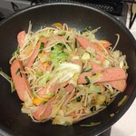 餃子の王将 - スパム野菜炒め