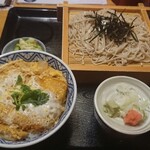 Hachiei Nambu Yashiki - かつ丼そばセット・そば大盛1155円