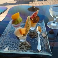 表参道うかい亭 - 別室でのデザート。ジェラートプレート