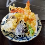蕎麦・酒 青海波 - 天ぷらそば(1,700円)の天ぷら