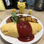 洋食屋 ぷてぃ あう゛ぃにょん - 料理写真:チキンカツとオムライス　1,080円(税込)