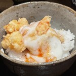 ぬま田 - 海老天を乗せて頂きます