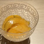 ぬま田 - 太秋柿のシャーベット