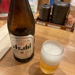 Tonkatsu Wakaba - 瓶ビールで乾杯