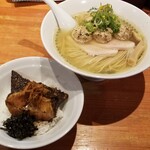 麺屋 六感堂 - のどぐろラーメン＋銀むつテール煮つけ丼