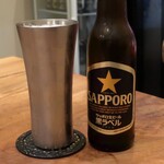 やま吟 - サッポロ黒ラベル小瓶
