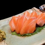 いかやき やまげん - サーモン造り