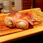 串道楽 仁和加 - 味わいコース1800円の牡蠣のベーコン巻き