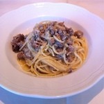 cucina kappas - 1200円のランチから。サルシッチャのラグーソースパスタ。