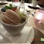 ル・モンヴェール - パンナコッタ　フルーツ添え