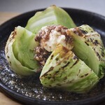 Anchovy butter steamed cabbage