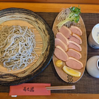 猪口才 - 料理写真:【2021/11】粗挽き十割蕎麦＋合鴨ロース