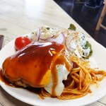 プラチナ食堂 - チーズハンバーグ