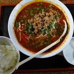 天然居 - サンラー湯麵定食・10辛