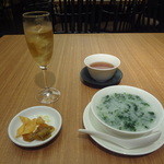 中国薬膳料理 星福 - ライチ酒（ソーダ割）、野菜粥