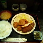 ミックスフライ定食９５０円