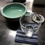 小樽・蕎麦屋・籔半 - 蕎麦屋 籔半 「日本酒・冷や（天穏）」