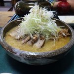 こんな村ラーメン館 - ネギみそチャーシューメン