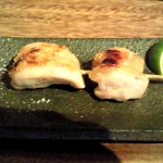 炭焼創彩鳥家 人見 - ももの塩焼き.JPG