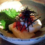 炭焼創彩鳥家 人見 - 山芋のめんたい和え.JPG