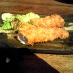 炭焼創彩鳥家 人見 - 笹身チーズ揚げ.JPG