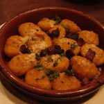 イタリアンバール ブオンクオーレ 飯田橋 - 揚げニョッキ（かぼちゃ味）