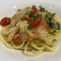 サバティーニ・ディ・フィレンツェ 東京店 - 蟹とトマトのパスタアップ