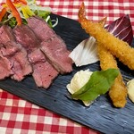☆彡Aged roast beef & fried shrimp lunch (tax included)