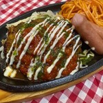 ☆彡 [Teppanyaki] Homemade Italian Cuisine Hamburg lunch or Japanese-style grated Hamburg lunch (tax included)
