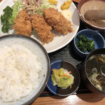 お魚処 うおとも - 日替わりランチ カキフライ定食