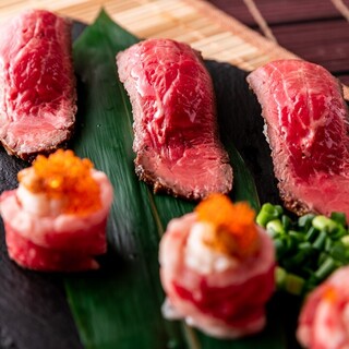 [Weekdays only! 】All you can eat and drink domestic meat Sushi ♪