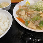 中国料理　龍花 - 八宝菜定食
