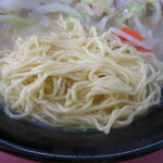 お食事処 大山 - タンメンの麺