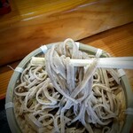 力鶴 - 平打ちで柔らかい蕎麦！これメインだと物足りないですが副菜としてはピッタリ！