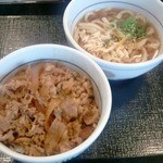 なか卯 - 和風牛丼＆鶏ゆずうどん