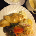 キッチンボルドー - 白身魚のバター焼ランチ：６９０円