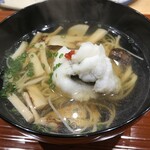 鮨旬美西川 - 鱧と松茸のにゅうめん