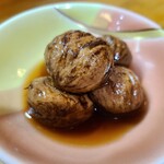 hide’s dining 遊 - 栗の渋皮煮。これがなかなかビールに合う。