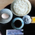 jibiekawauoryourijunkokusansobakohyakupa-sentoshiyoujuuwariteuchisobadokoromasaemon - 卵かけご飯