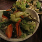 吟吟 - 【2012年11月】【【鮟鱇鍋コース】キャベツと韮のさっぱり浅漬け（３人前）