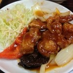 大阪王将 - 王将定食・3番（酢豚）：酢豚