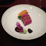 北新地 弧柳 - 肉肴：宮崎牛三角＆西成なんきん