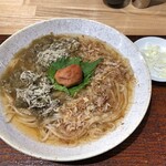 特撰ひやむぎ きわだち - 冷やし梅とろろ昆布（限定メニュー）