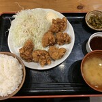 てけてけ - ポン酢ソース唐揚げ定食(￥850円)
